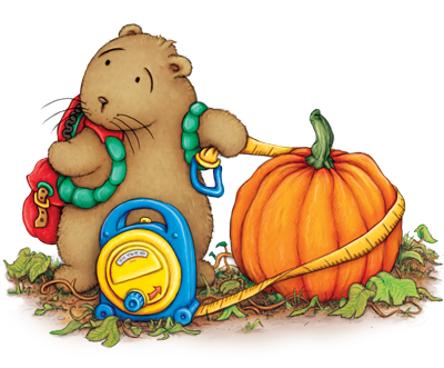 Otter With Pumpkin Otter with pumpkin